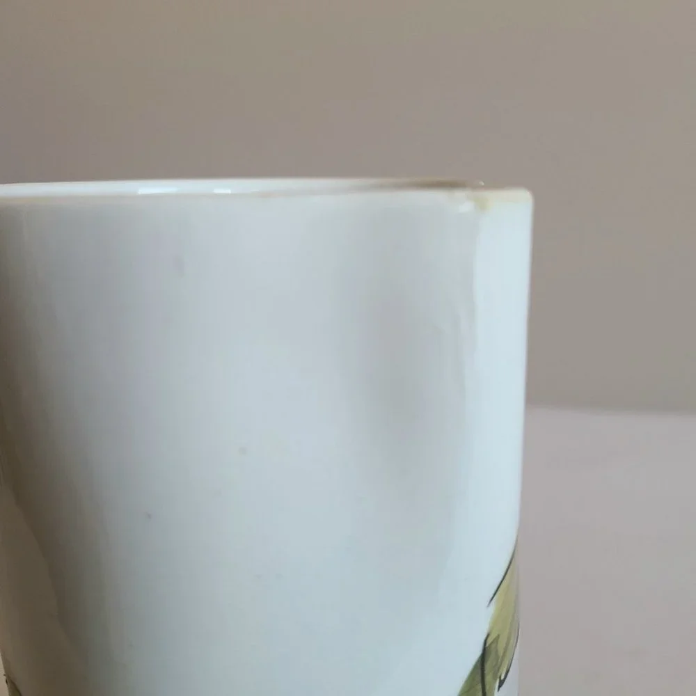 Hand made hand painted Italy pitcher with cherries design. - Picture 10 of 10